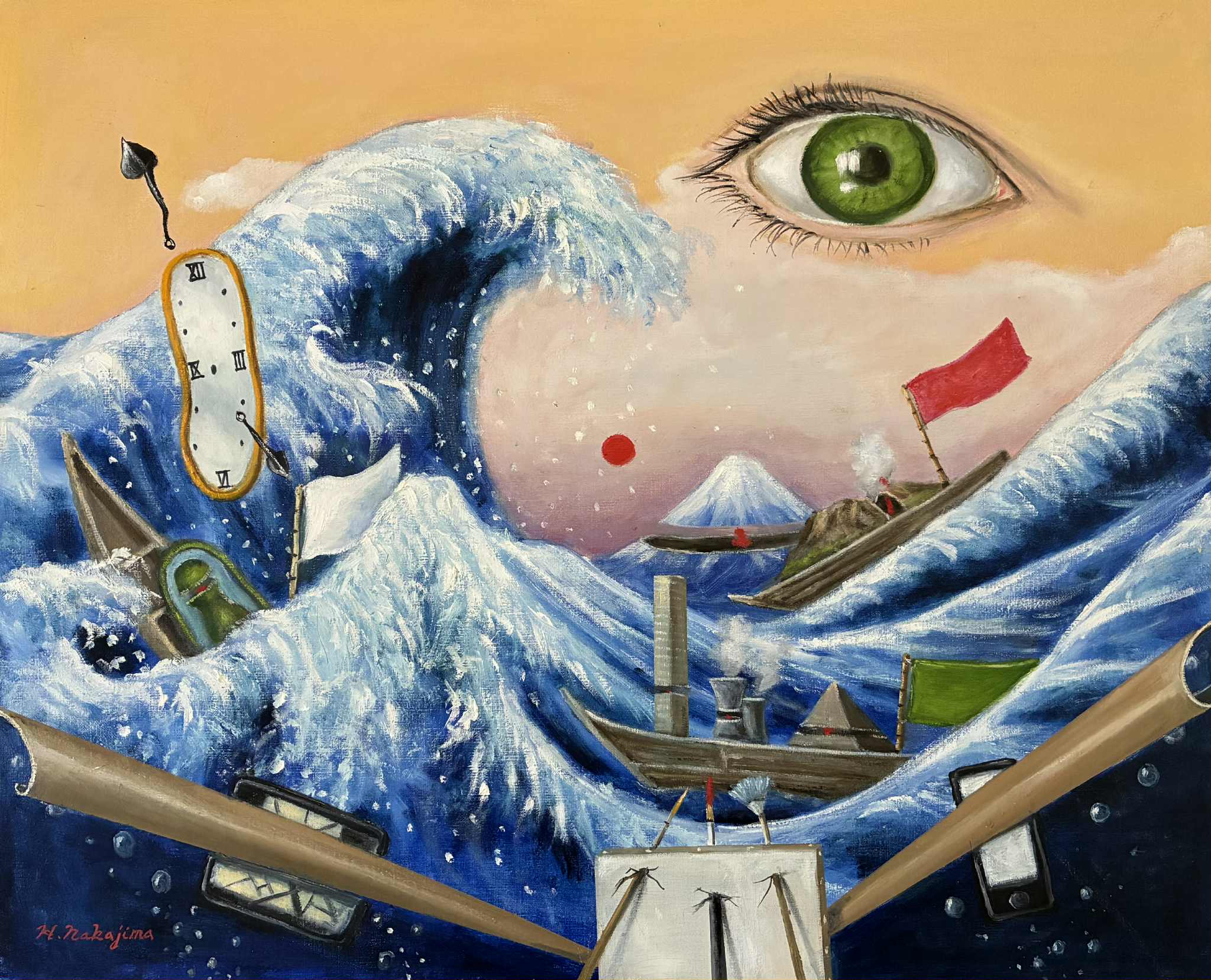 中島裕司「北斎風ミュオグラフィ」2025 – MUOGRAPHY ART PROJECT